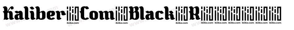 Kaliber Com Black R字体转换